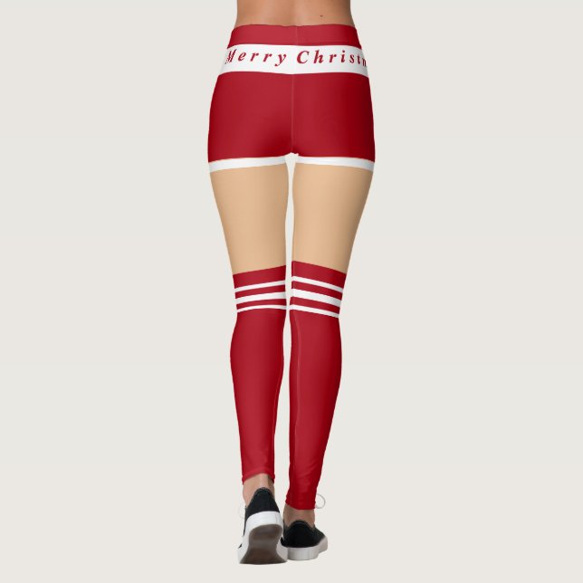 Funny Christmas Leggings Mrs Santa Claus (Back)