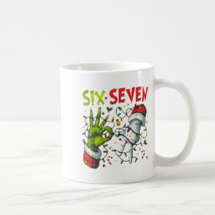 Funny Christmas Lights 6 7 Meme Six Seven Matching Coffee Mug