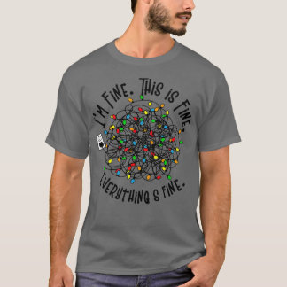 Funny Christmas Lights Matching Couple  T-Shirt