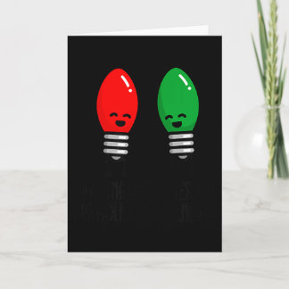 Funny Christmas Lights Pun Working Over Holidays_  Card