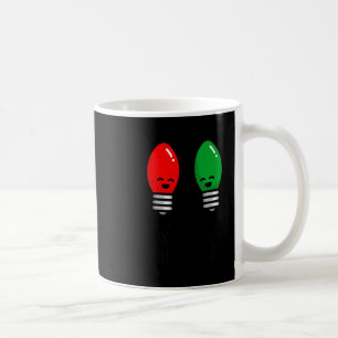Funny Christmas Lights Pun Working Over Holidays_  Coffee Mug