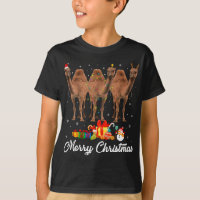 Funny Christmas Lights Xmas Pajama Camel Animals L