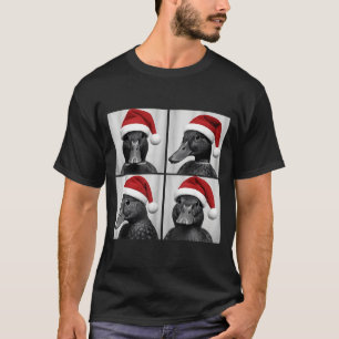 Funny Christmas Mallard Duck Santa Photo Booth T-Shirt