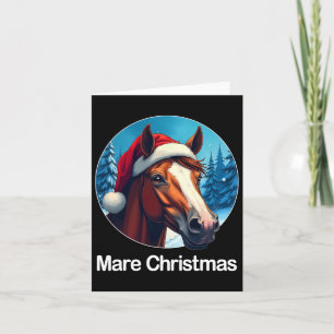 Funny Christmas Mare Horseck Riding Horse Lover Eq Card