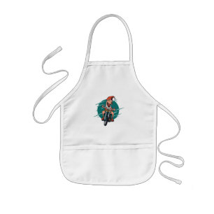 Funny Christmas Meme 2020 T Rex Biker Kids Apron