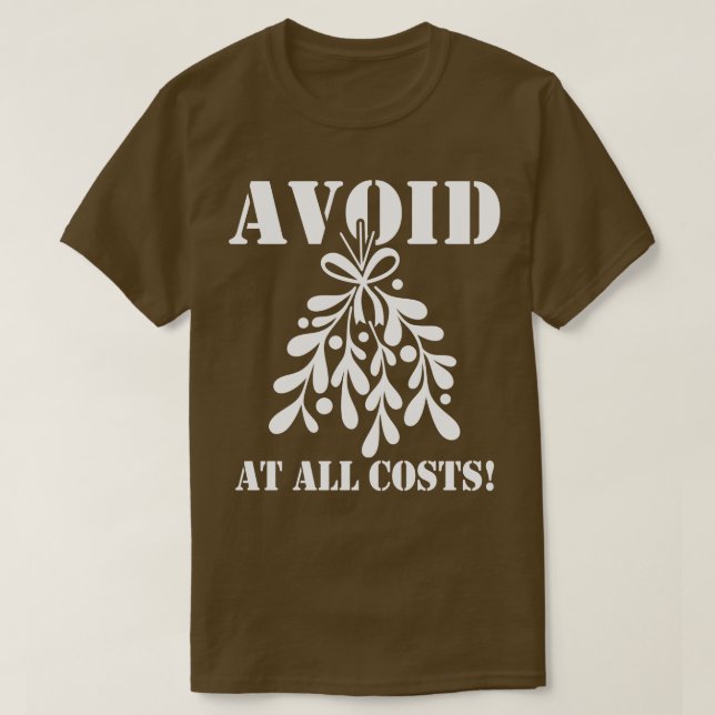Funny Christmas Mistletoe Meme T-Shirt (Design Front)
