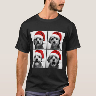 Funny Christmas Morkie Santa Dog Lover Photo Booth T-Shirt
