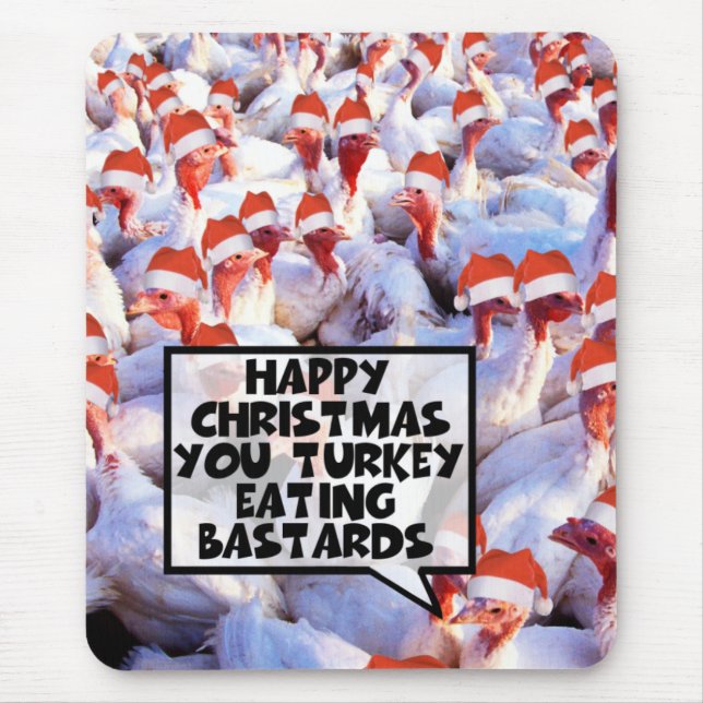 Funny Christmas Mouse Mat (Front)