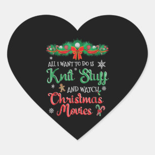 Funny Christmas Movie Heart Sticker