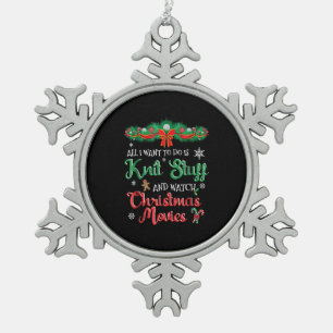 Funny Christmas Movie Snowflake Pewter Christmas Ornament