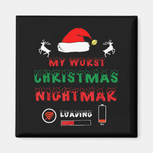Funny Christmas My Worst For Gamers  Magnet