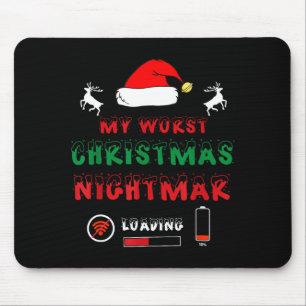 Funny Christmas My Worst For Gamers  Mouse Mat