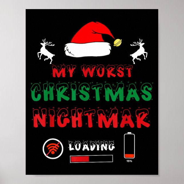 Funny Christmas My Worst For Gamers  Poster (Front)