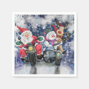 Funny Christmas Napkins Happy Christmas Friends