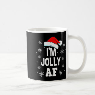 Funny Christmas Naughty Adults Pajama, Santa I'm J Coffee Mug