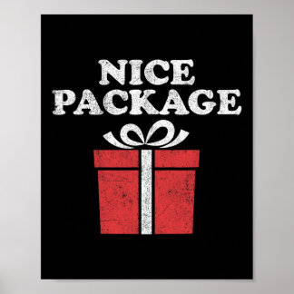 Funny Christmas Nice Package Retro Ugly Party Adul Poster