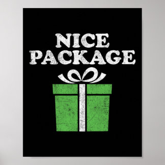 Funny Christmas Nice Package Retro Ugly Party Adul Poster