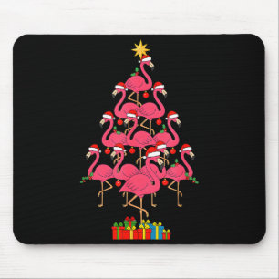 Funny Christmas Nk Flamingo Tree Holiday Bird Love Mouse Mat