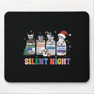Funny Christmas Nurse Medical Christmas Icu Nicu R Mouse Mat