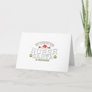 Funny Christmas Nurse nursing Gifts Holiday Card