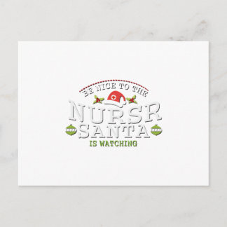 Funny Christmas Nurse nursing Gifts Holiday Postcard