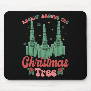 Funny Christmas Nurse Respiratory Therapist Christ Mouse Mat