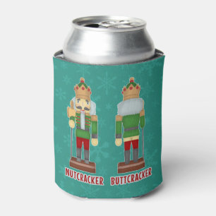 Funny Christmas Nutcracker Buttcracker Humourous Can Cooler