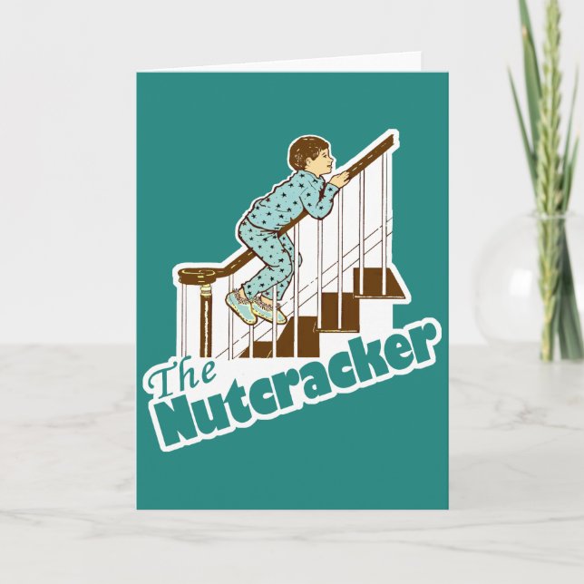 Funny Christmas Nutcracker Holiday Card (Front)