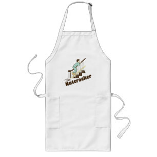 Funny Christmas Nutcracker Long Apron