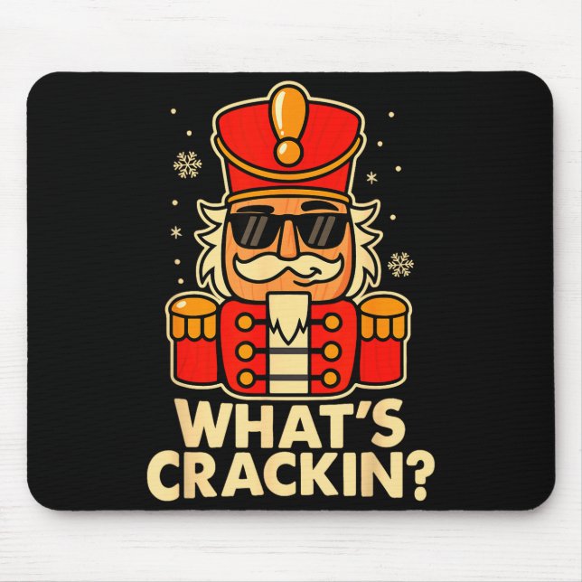 Funny Christmas Nutcracker Men Kids Teen Boys What Mouse Mat (Front)