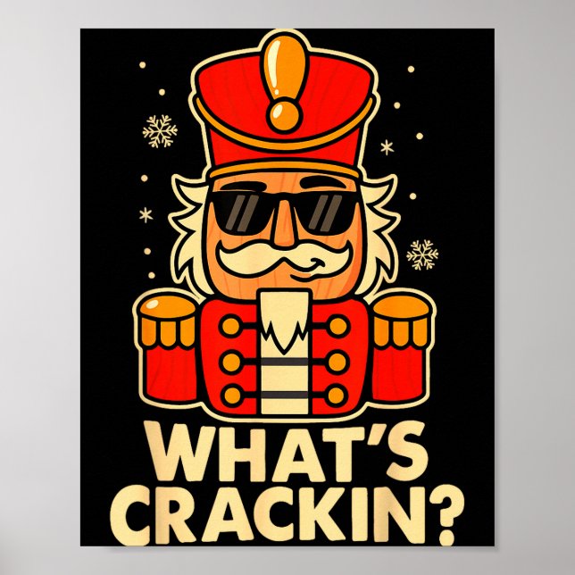 Funny Christmas Nutcracker Men Kids Teen Boys What Poster (Front)