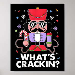 Funny Christmas Nutcracker Men Kids Teen Boys What Poster