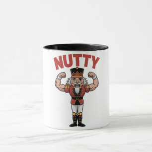 Funny Christmas Nutcracker Nuty Natural Fitness  Mug