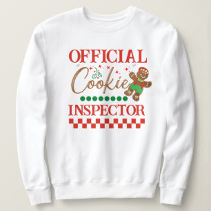 Funny Christmas Official Cookie Inspector Sweatshirt