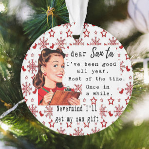Funny Christmas Ornament Best Friend Dear Santa