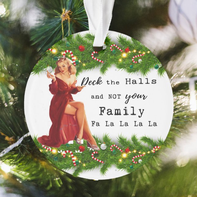 Funny Christmas Ornament For Her Friend Sassy (Creator Uploaded)