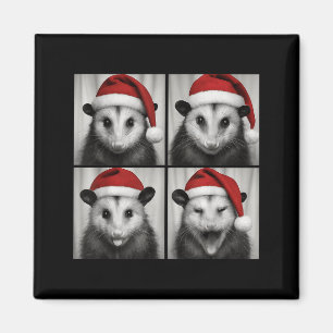 Funny Christmas Ossum Santa Photo Booth  Magnet