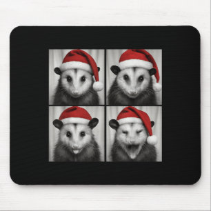 Funny Christmas Ossum Santa Photo Booth  Mouse Mat