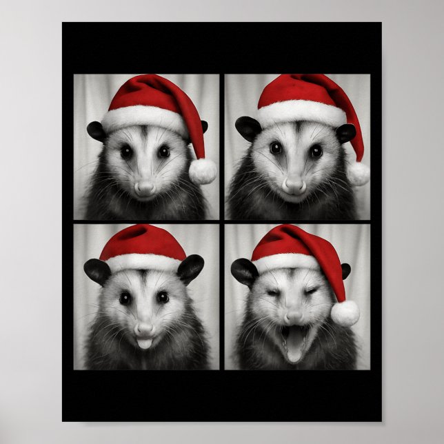 Funny Christmas Ossum Santa Photo Booth  Poster (Front)