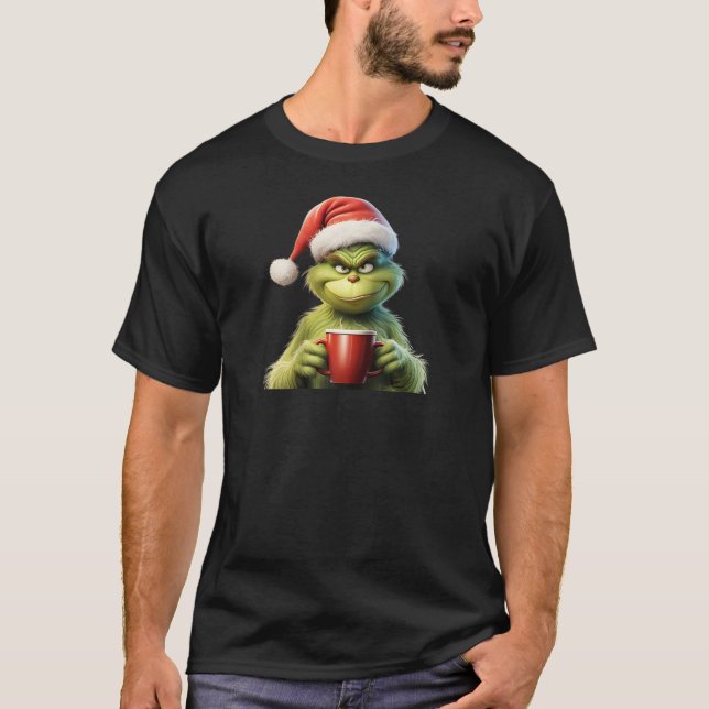 Funny Christmas Outfit Scrooge No More Anti Christ T-Shirt (Front)