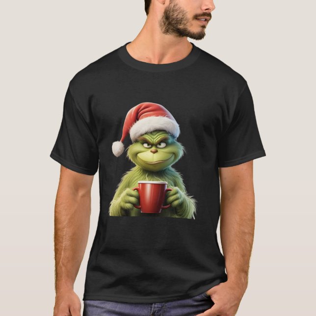 Funny Christmas Outfit Scrooge No More Anti Christ T-Shirt (Front)