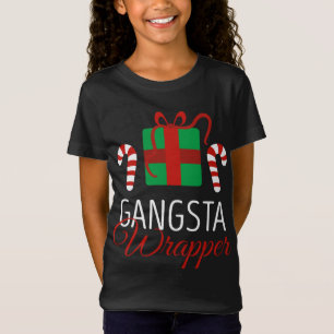Funny Christmas Pajama Gangsta Wrapper Christmas T-Shirt