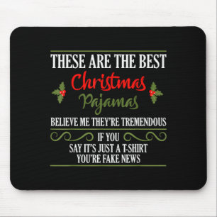Funny Christmas Pajamas Donald Trump Gag Joke Pjs  Mouse Mat