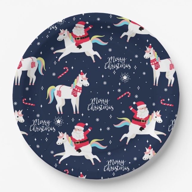 Funny Christmas Paper Plate (Front)