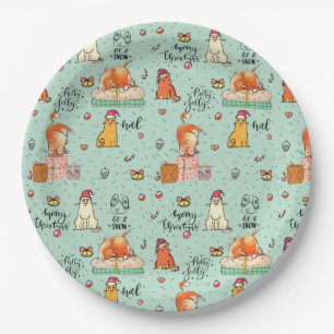 Funny Christmas Paper Plate