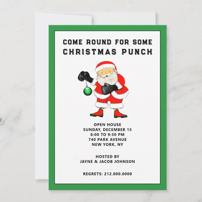 Funny Christmas Party Invitation (Front)