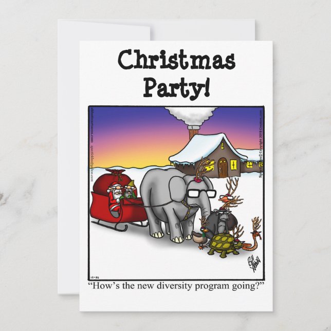 Funny Christmas Party Invitations (Front)