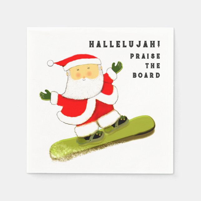 Funny Christmas Party Napkin (Front)