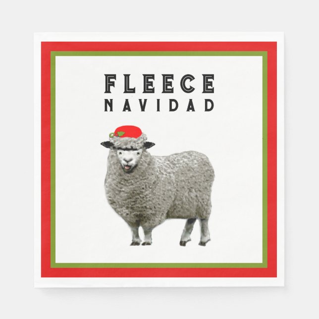 Funny Christmas Party Napkin (Front)
