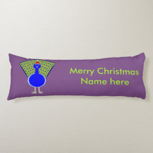 Funny Christmas Peacock Body Cushion